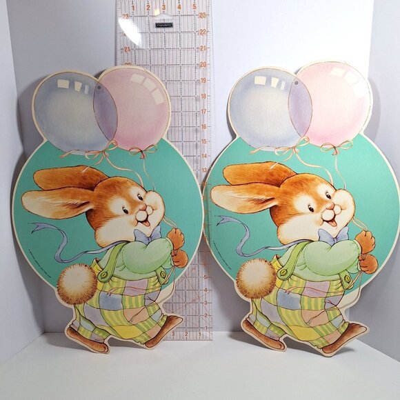 Easter Vintage 20" Die Cut Cardboard Wall Decorations Eureka American Greetings - Picture 2 of 12